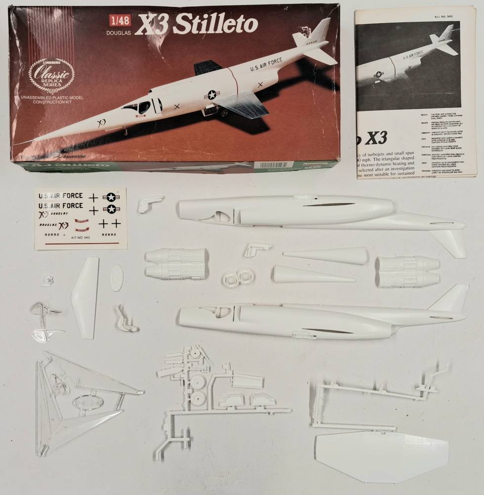 KINGKIT MODEL SCRAPYARD LINDBERG 70543 X3 STILLETO INCOMPLETE Salvage Yard