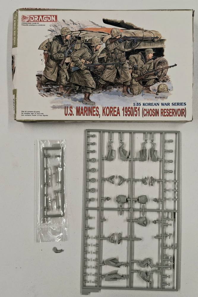 KINGKIT MODEL SCRAPYARD DRAGON 6802 US MARINES KOREA 1950/51 INCOMPLETE Salvage Yard