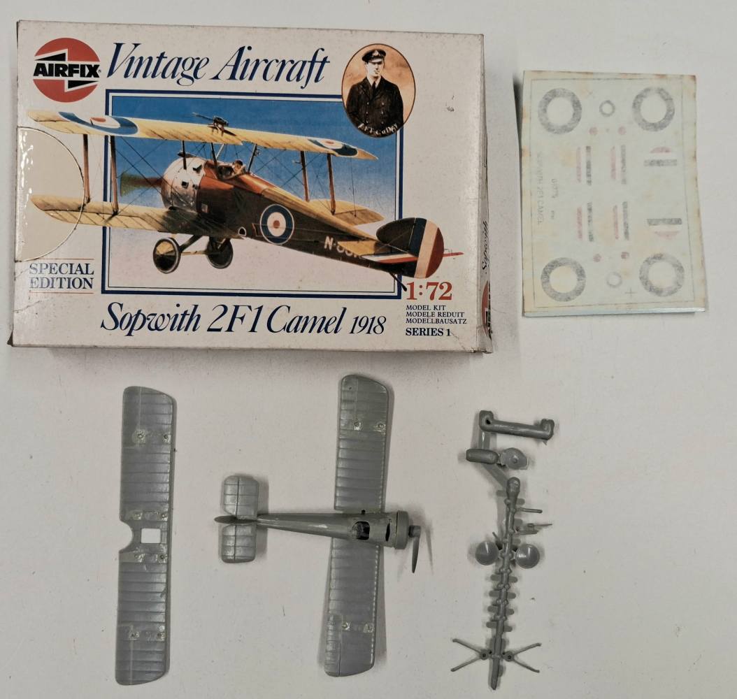 KINGKIT MODEL SCRAPYARD AIRFIX 01075 SOPWITH 2F1 CAMEL 1918 STARTED Salvage Yard