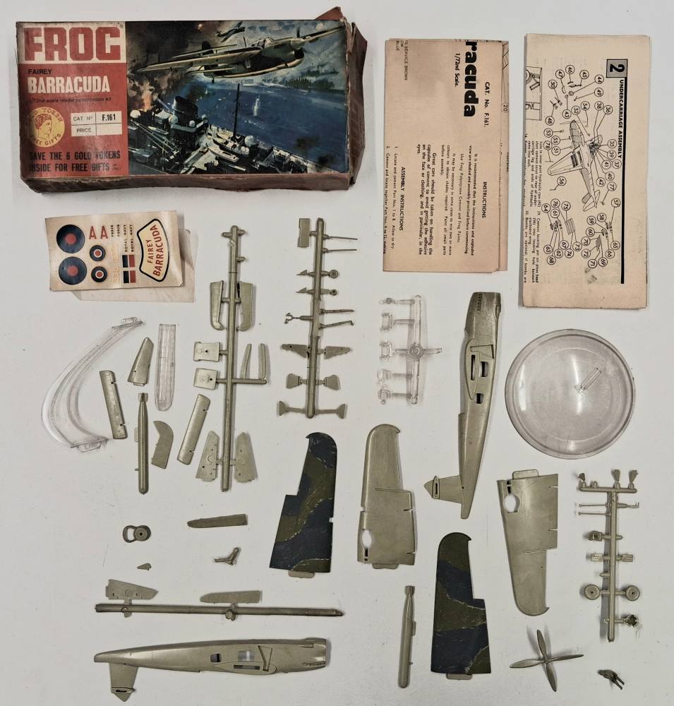 KINGKIT MODEL SCRAPYARD FROG F161 FAIREY BARRACUDA STARTED Salvage Yard