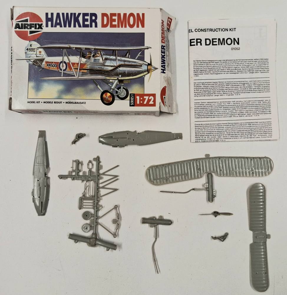 KINGKIT MODEL SCRAPYARD AIRFIX 01052 HAWKER DEMON INCOMPLETE NO DECALS Salvage Yard