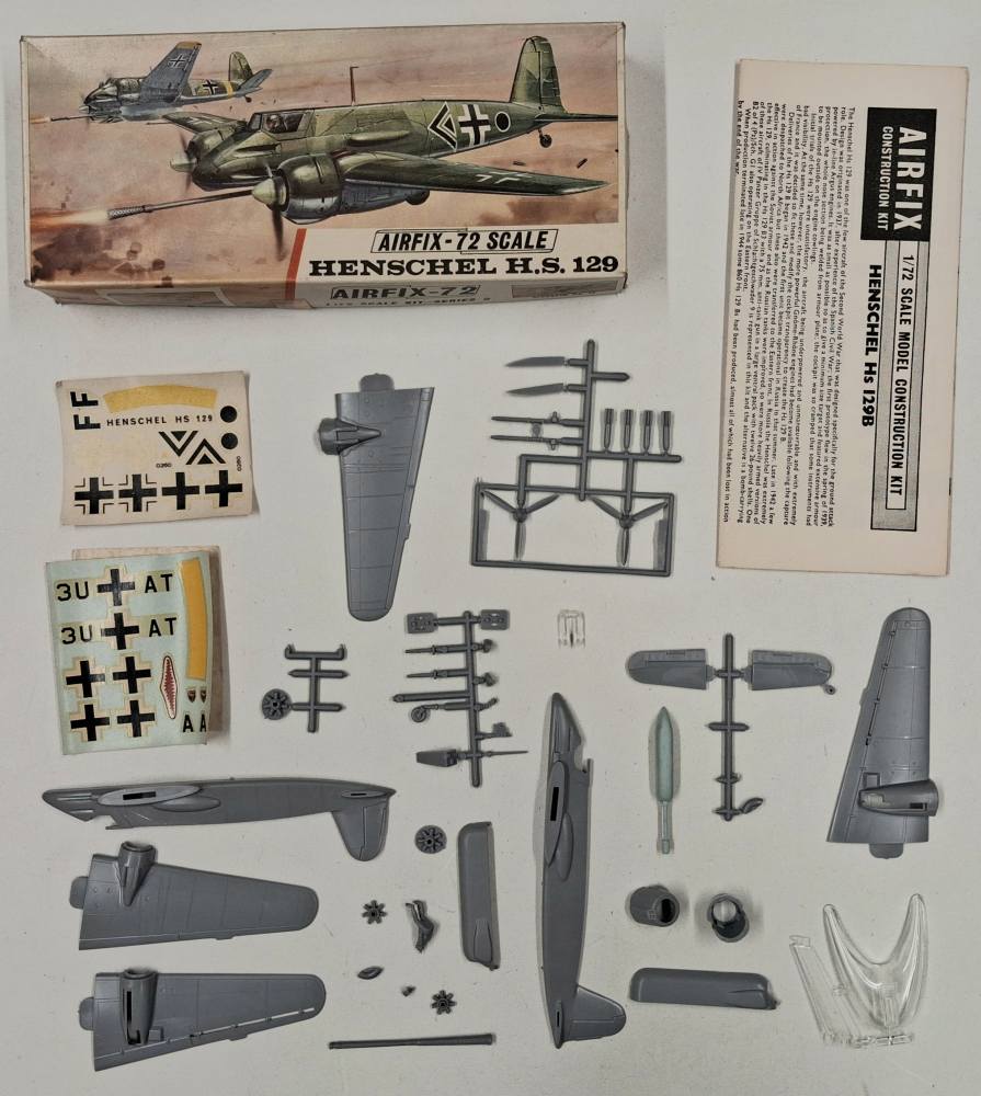 KINGKIT MODEL SCRAPYARD AIRFIX 262 HENSCHEL HS 129 STARTED Salvage Yard