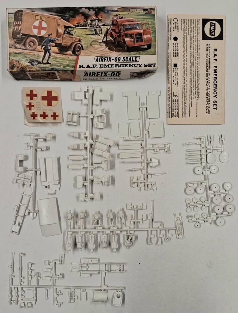 KINGKIT MODEL SCRAPYARD AIRFIX A204V RAF EMERGENCY SET CRACKED DECALS Salvage Yard