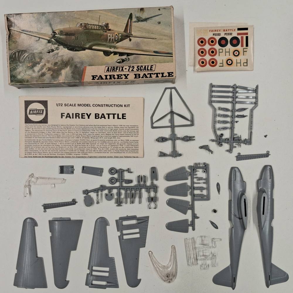 KINGKIT MODEL SCRAPYARD AIRFIX 259 FAIREY BATTLE INCOMPLETE Salvage Yard
