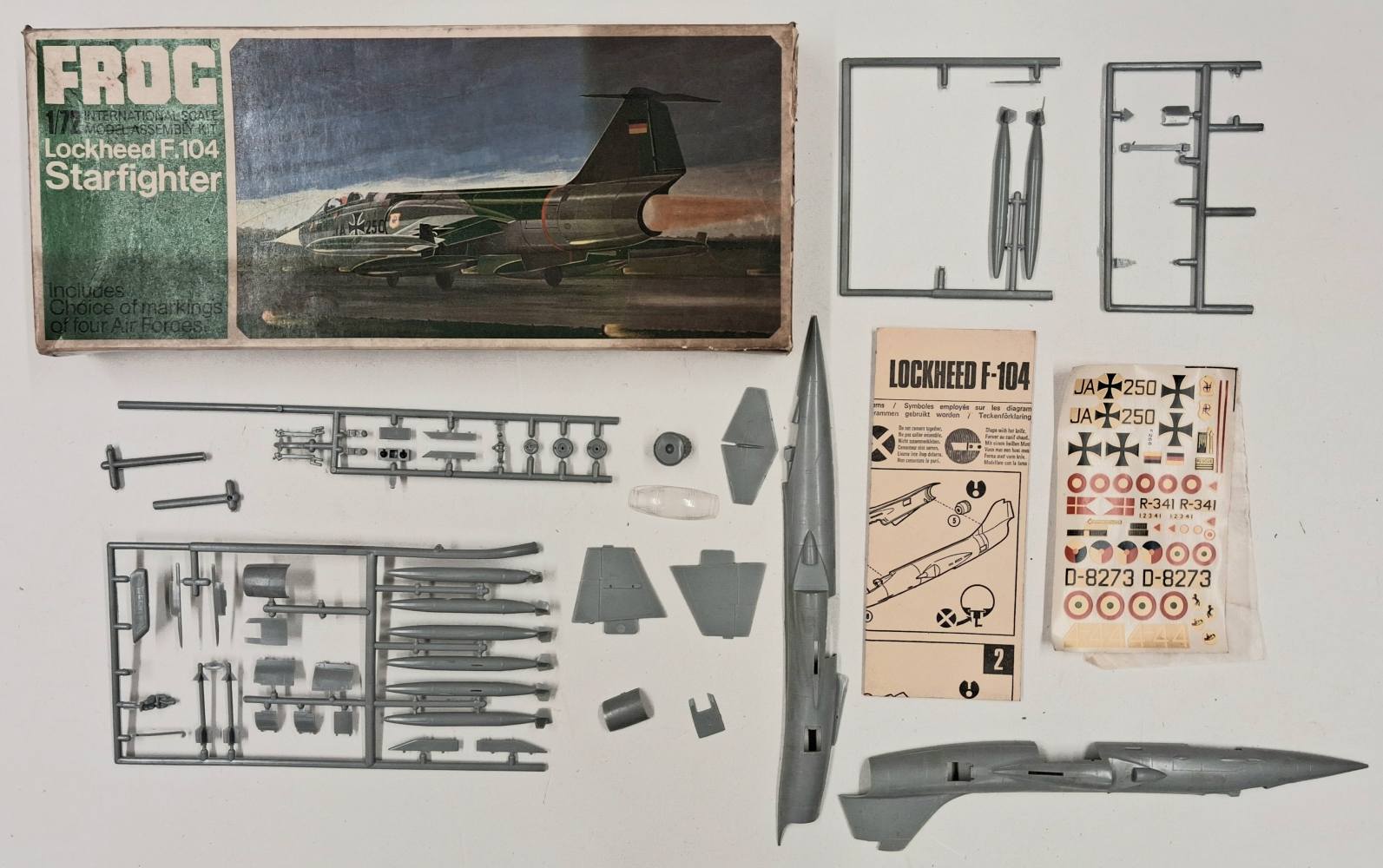 KINGKIT MODEL SCRAPYARD FROG F268 LOCKHEED F.104 STARFIGHTER INCOMPLETE Salvage Yard