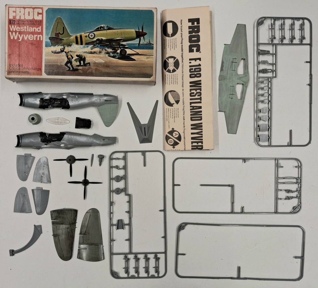 KINGKIT MODEL SCRAPYARD FROG F198 WESTLAND WYVERN STARTED Salvage Yard