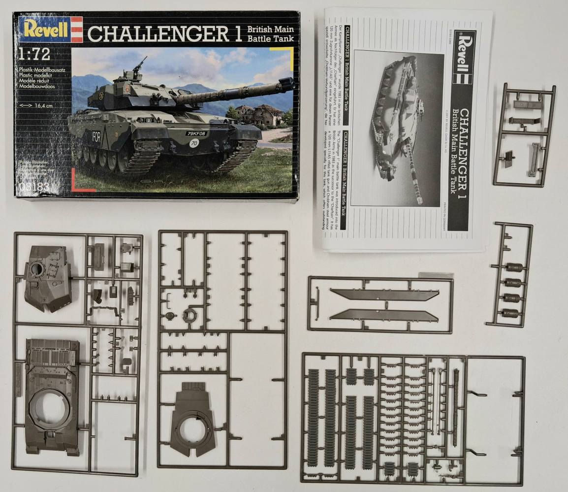 KINGKIT MODEL SCRAPYARD REVELL 03183 CHALLENGER 1 INCOMPLETE Salvage Yard