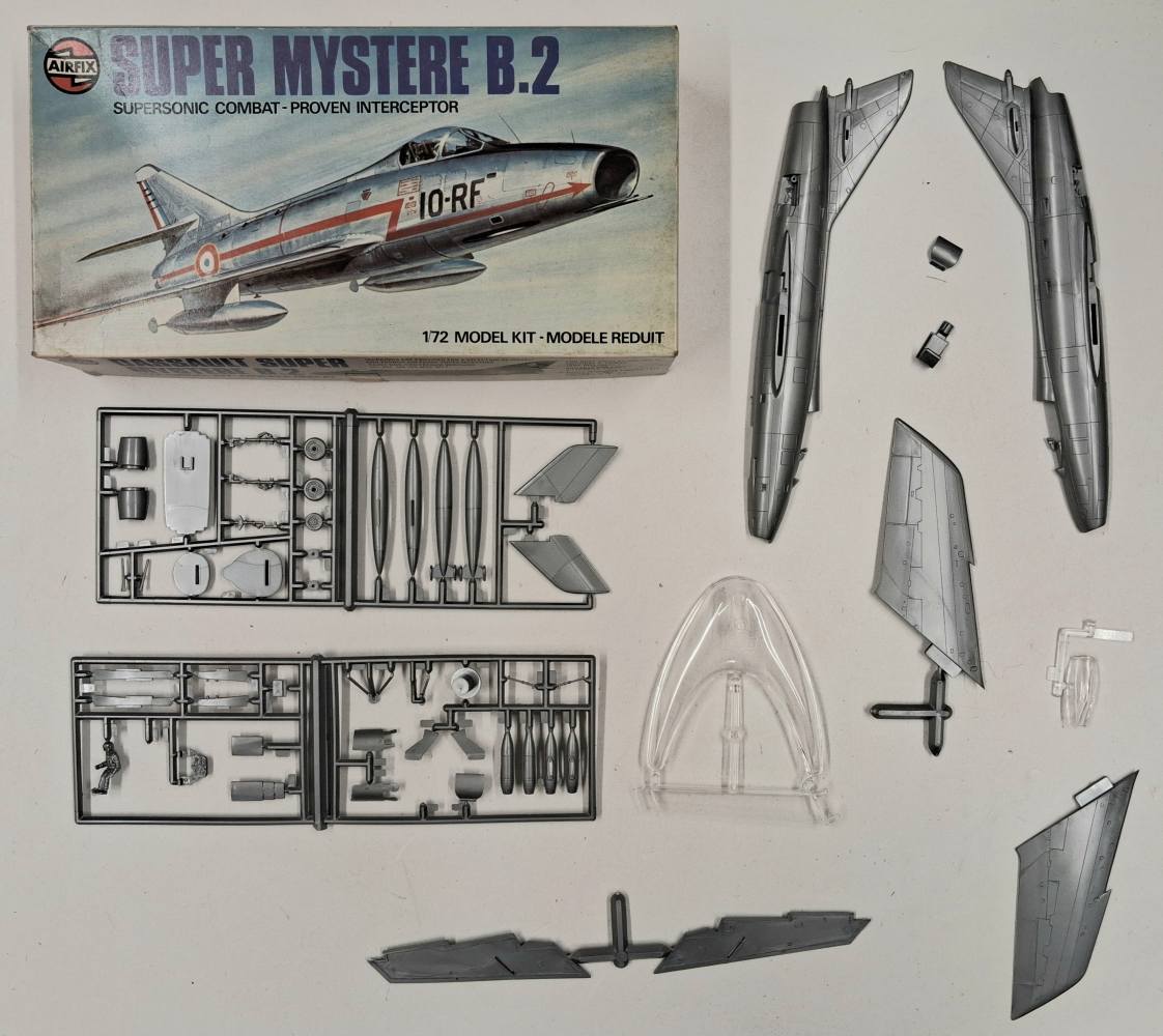 KINGKIT MODEL SCRAPYARD AIRFIX 03020 DASSAULT SUPER MYSTERE B.2 NO INSTRUCTIONS Salvage Yard