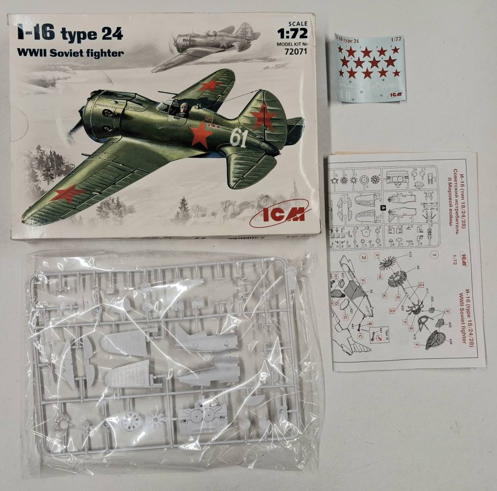 KINGKIT MODEL SCRAPYARD ICM 72071 I-16 TYPE 24 CRACKED DECALS Salvage Yard