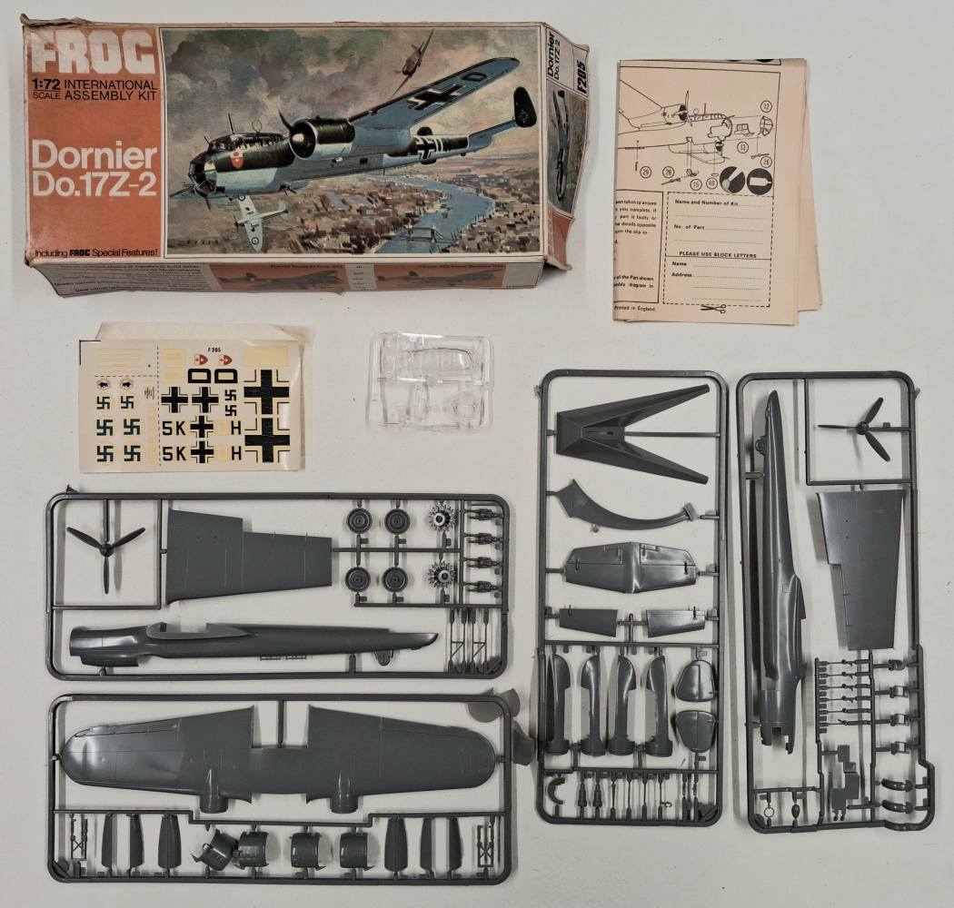 KINGKIT MODEL SCRAPYARD F205 DORNIER DO.17Z-2 CRACKED DECALS Salvage Yard