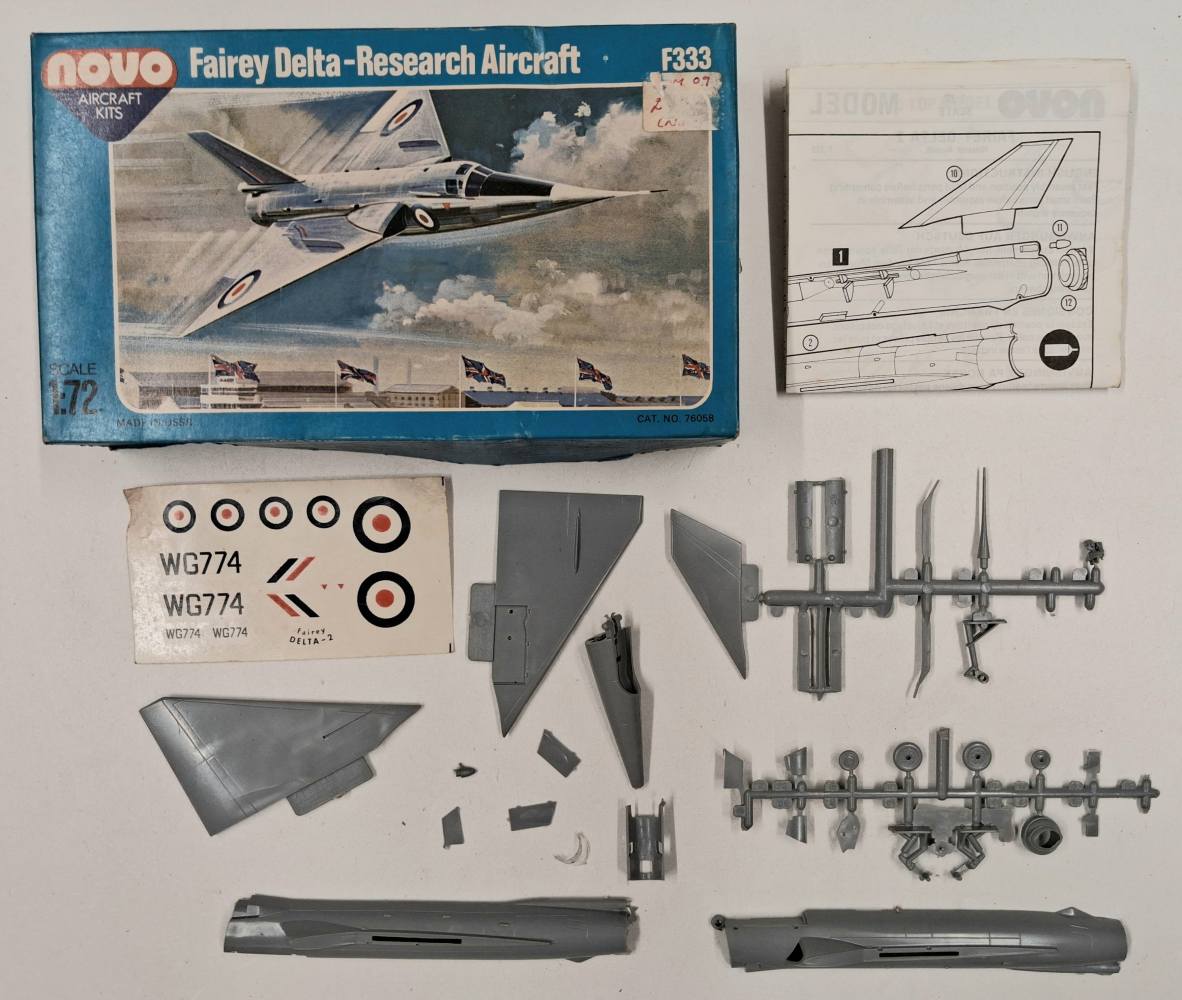 KINGKIT MODEL SCRAPYARD NOVO F333 FAIREY DELTA NO CANOPY Salvage Yard