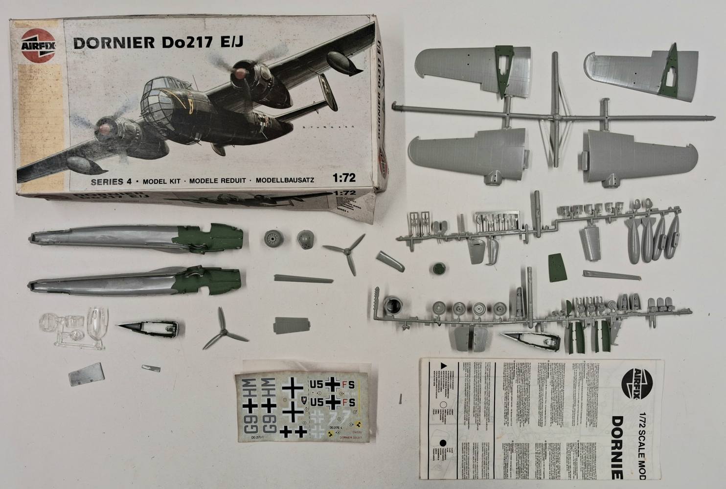 KINGKIT MODEL SCRAPYARD AIRFIX 04020 DORNIER DO217 E/J STARTED Salvage Yard