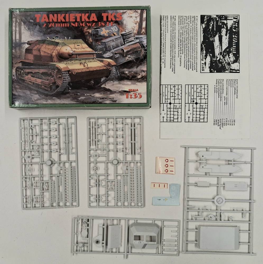 KINGKIT MODEL SCRAPYARD R.P.M. TANKIETKA TKS Z 20mm NKM WZ 38 FK CUT DECALS Salvage Yard