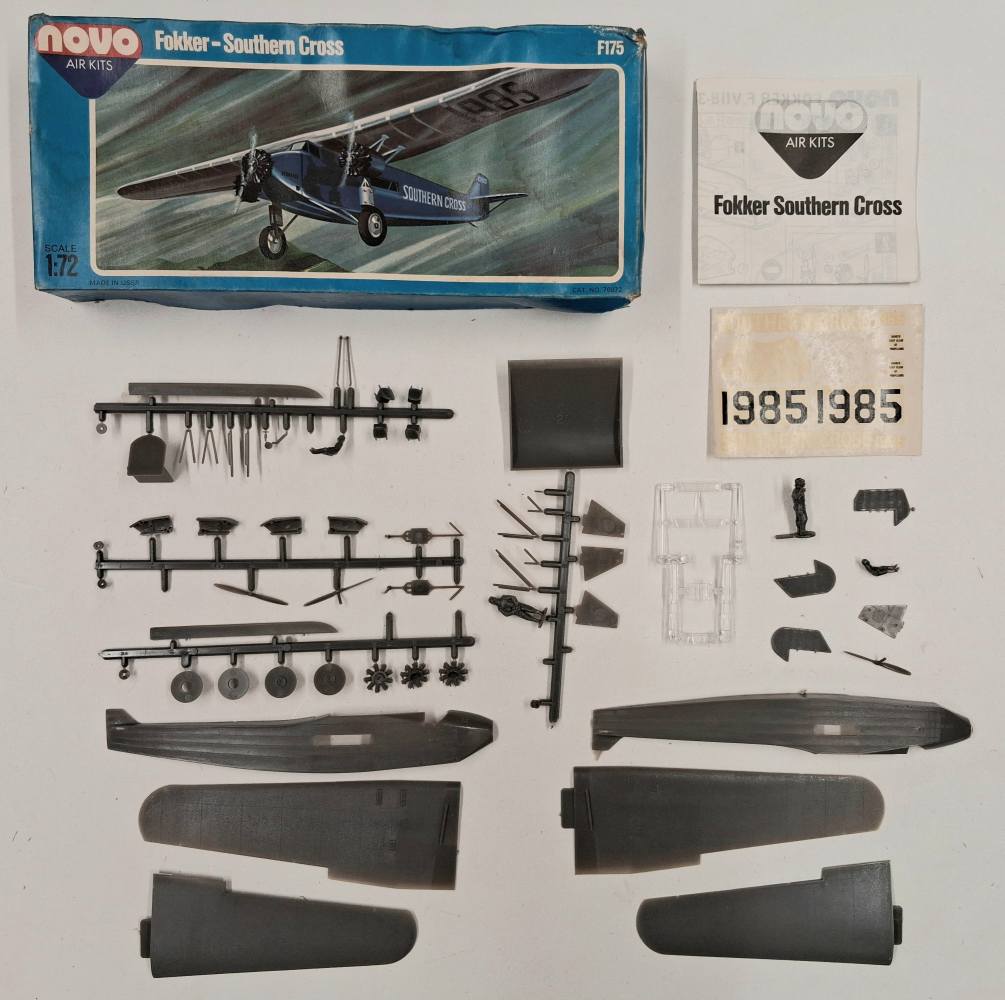 KINGKIT MODEL SCRAPYARD NOVO F175 FOKKER SOUTHERN CROSS CRACKED DECALS Salvage Yard