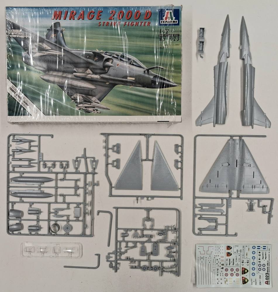 KINGKIT MODEL SCRAPYARD ITALERI 023 MIRAGE 2000D INCOMPLETE NO INSTRUCTIONS Salvage Yard