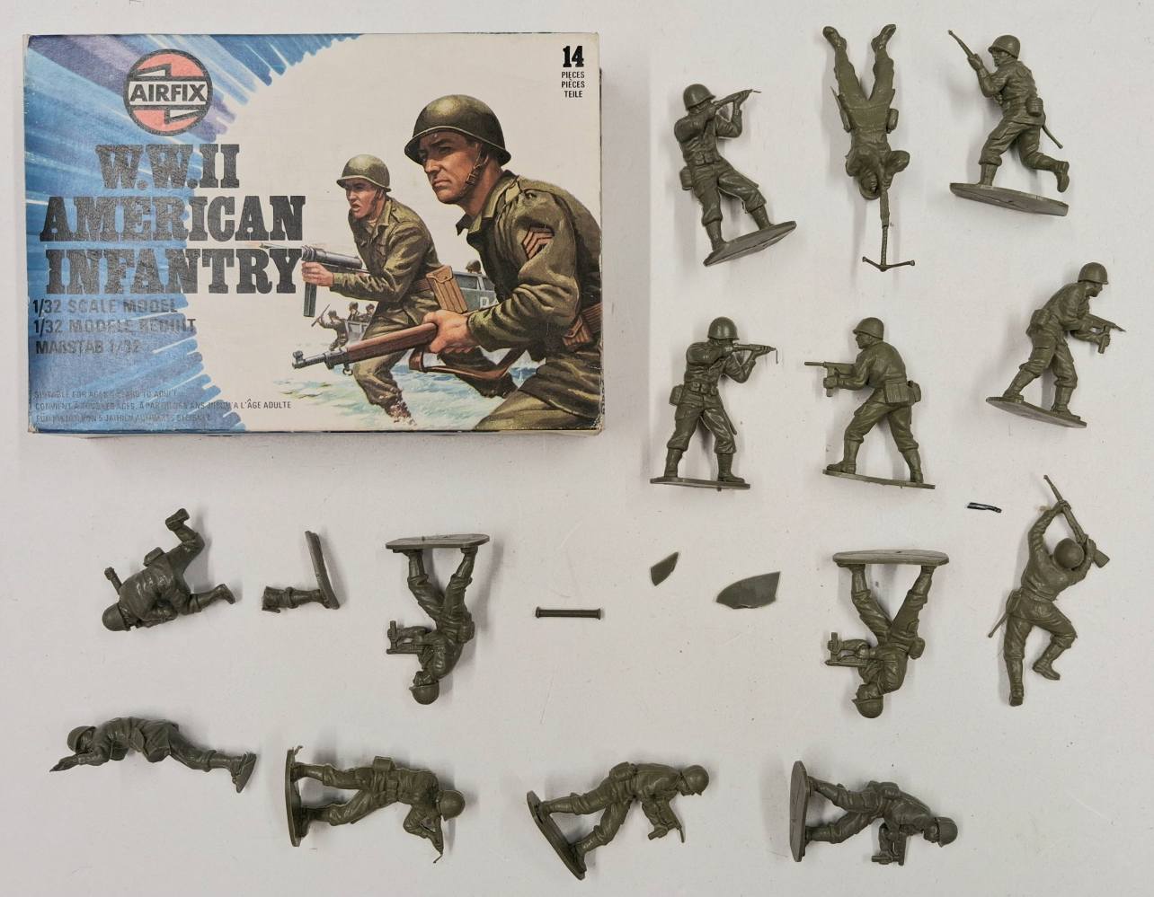 KINGKIT MODEL SCRAPYARD AIRFIX 51552-4 W.W.II AMERICAN INFANTRY DAMAGED Salvage Yard