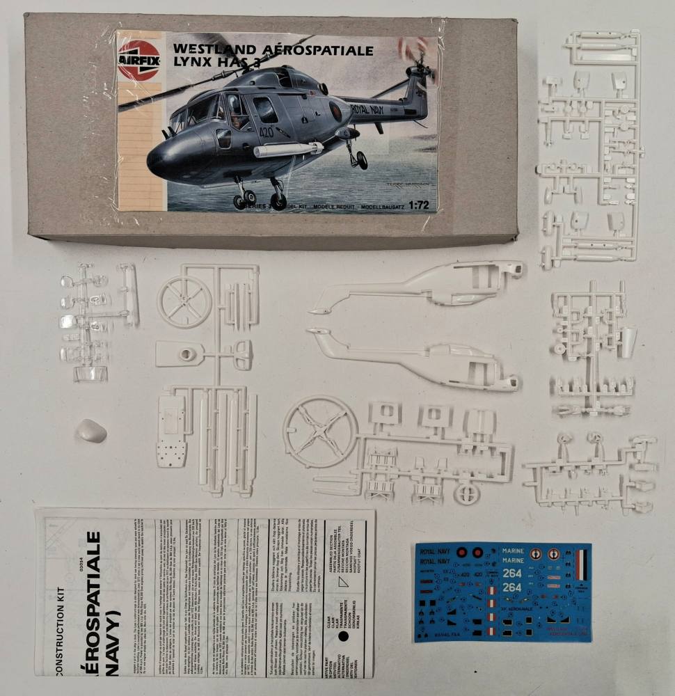 KINGKIT MODEL SCRAPYARD AIRFIX WESTLAND AEROSPATIALE LYNX HAS 3 NOT IN ORIGINAL BOX Salvage Yard