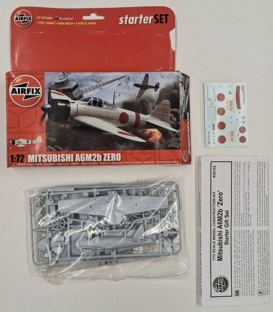 KINGKIT MODEL SCRAPYARD AIRFIX A55102 MITSUBISHI A6M2B ZERO INCOMPLETE Salvage Yard