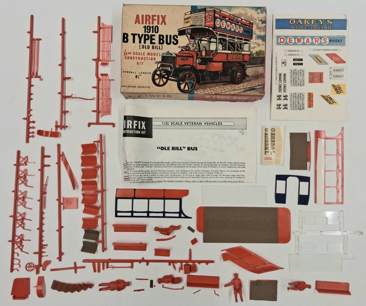 KINGKIT MODEL SCRAPYARD AIRFIX 1910 B TYPE BUS OLD BILL STARTED Salvage Yard