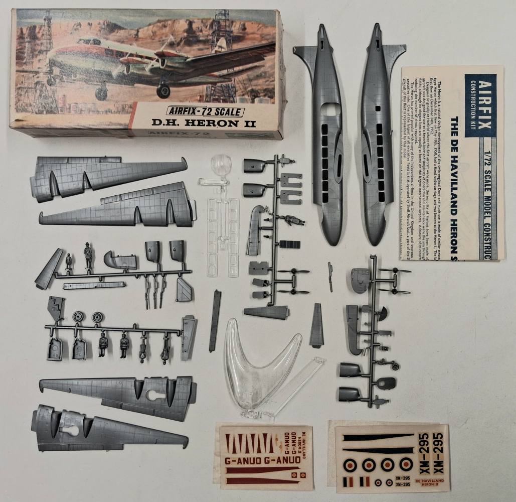 KINGKIT MODEL SCRAPYARD AIRFIX 381 DH HERON II DESPRUED Salvage Yard