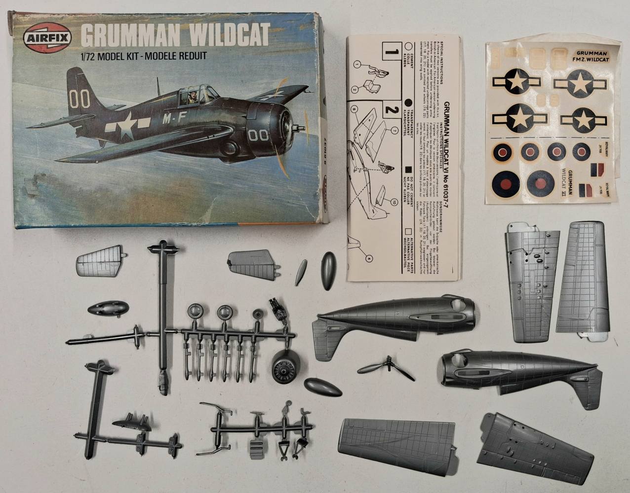 KINGKIT MODEL SCRAPYARD AIRFIX 61037 WILDCAT NO CANOPY BROKEN PROP Salvage Yard