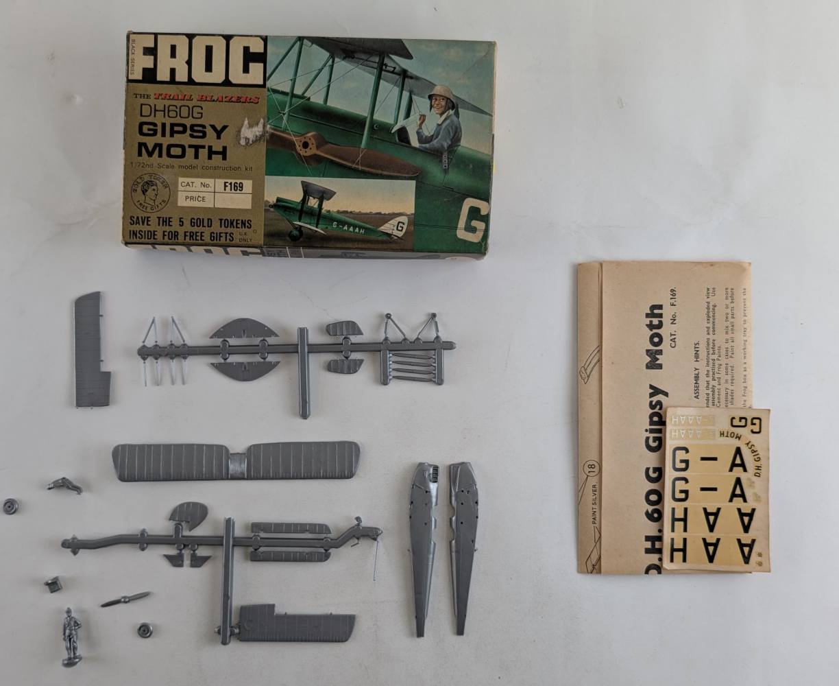 KINGKIT MODEL SCRAPYARD FROG F169 GIPSY MOTH INCOMPLETE Salvage Yard