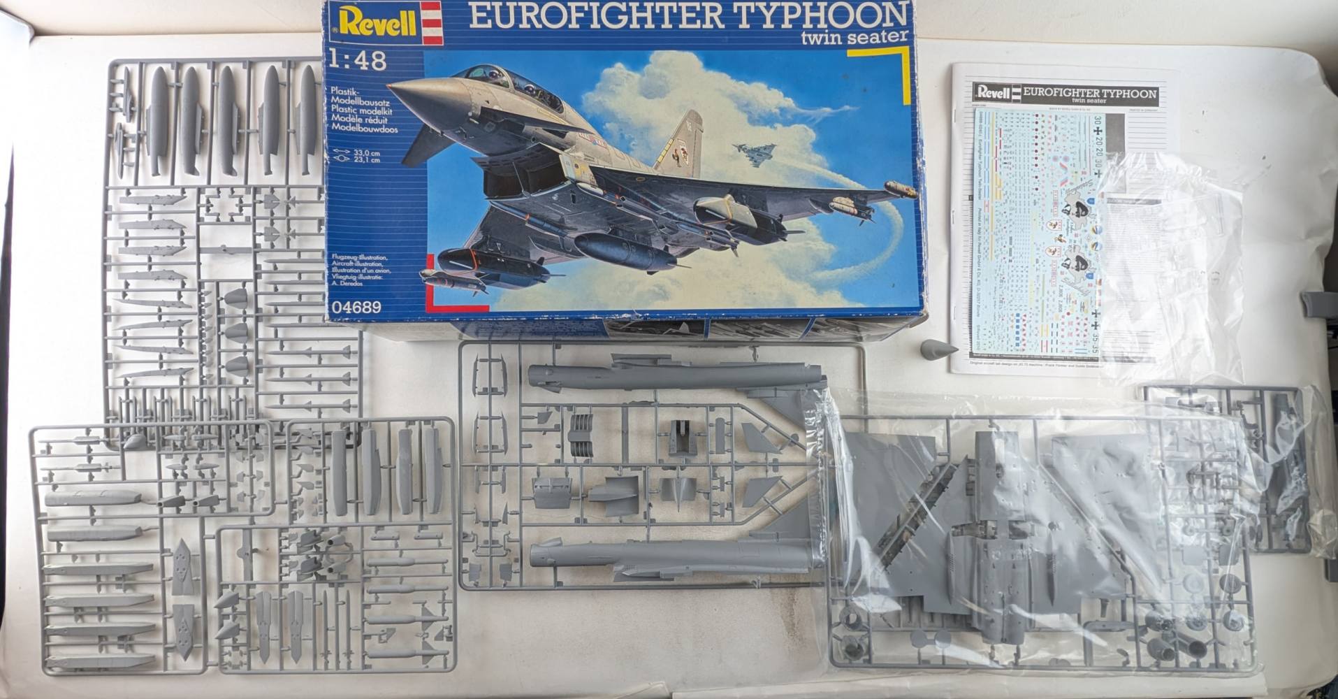 KINGKIT MODEL SCRAPYARD REVELL 4689 EUROFIGHTER TYPHOON TWIN SEATER INCOMPLETE Salvage Yard