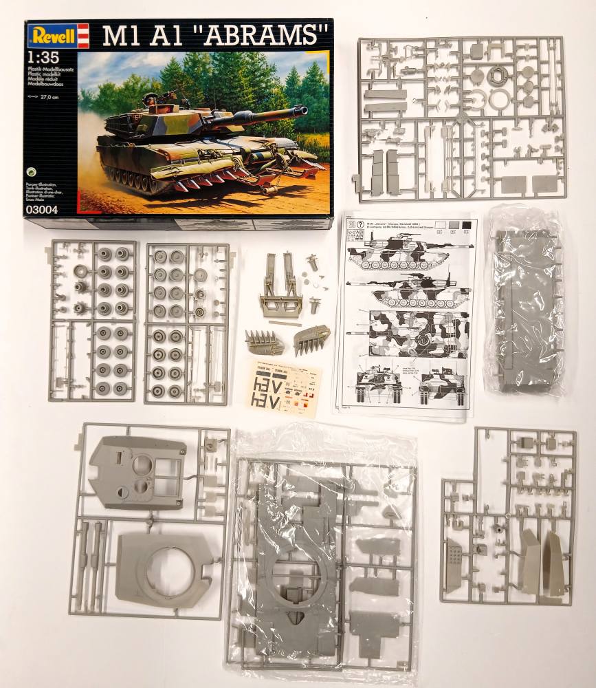 KINGKIT MODEL SCRAPYARD REVELL 03004 M1A1 ABRAMS STARTED Salvage Yard
