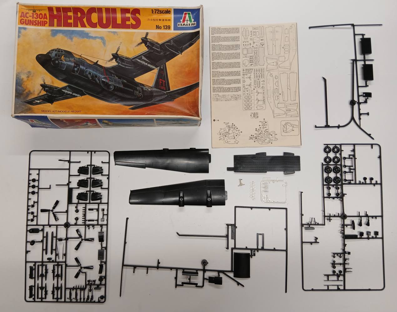 KINGKIT MODEL SCRAPYARD ITALERI 139 AC-130A HERCULES GUNSHIP STARTED Salvage Yard