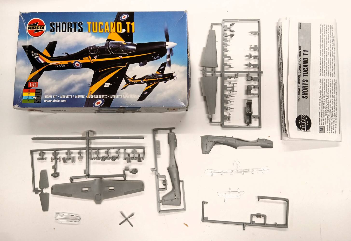 KINGKIT MODEL SCRAPYARD AIRFIX 03059 SHORTS TUCANO T.1 BLACK NO DECALS Salvage Yard