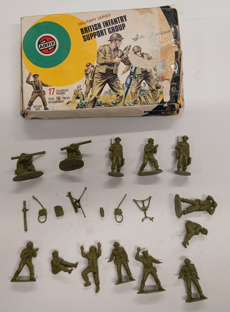 KINGKIT MODEL SCRAPYARD AIRFIX 51459 BRITISH INFANTRY SUPPORT GROUP INCOMPLETE Salvage Yard