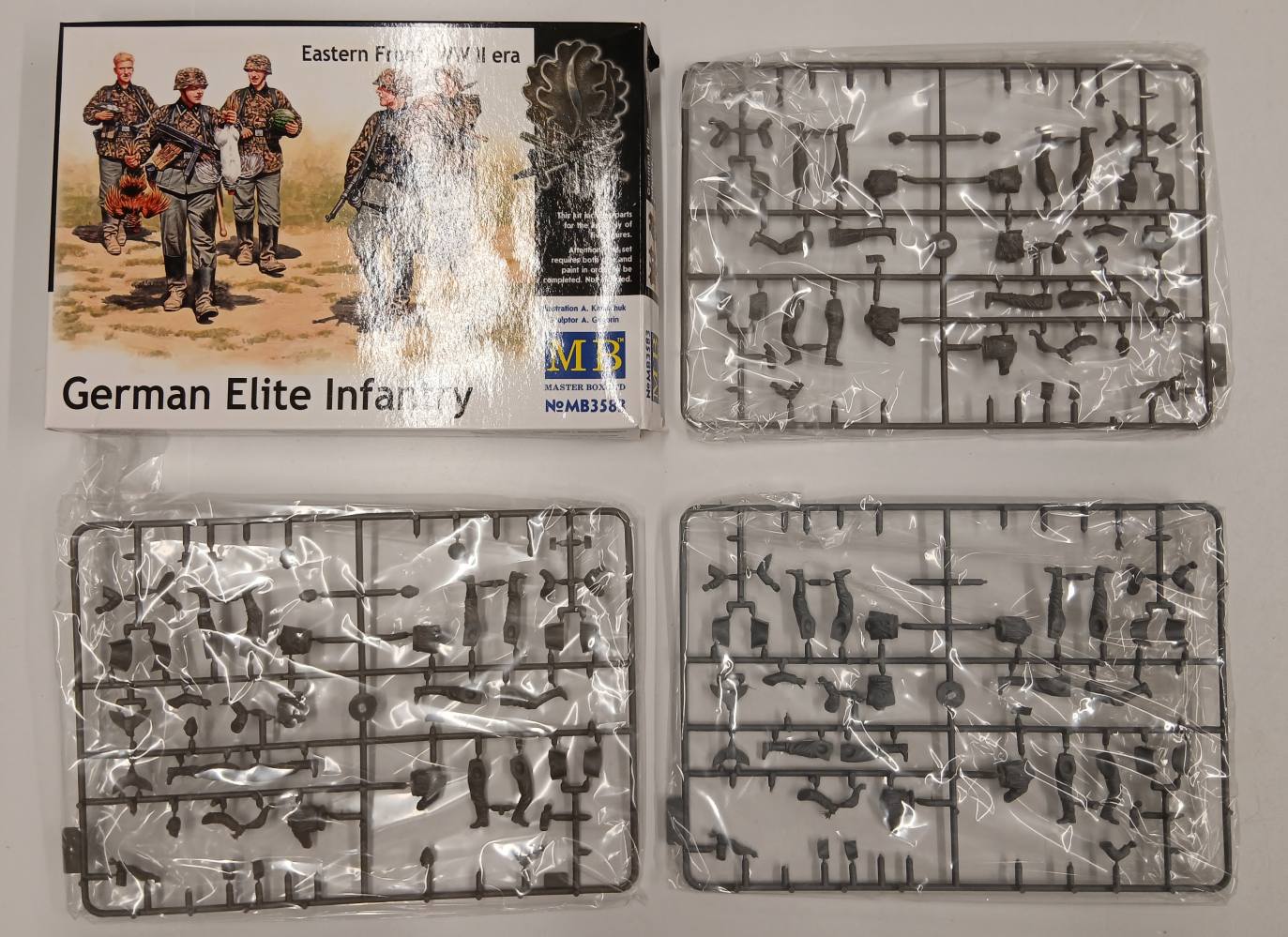 KINGKIT MODEL SCRAPYARD MASTERBOX 3583 GERMAN INFANTRY DAK WWII ERA NORTH AFRICA INCOMPLETE Salvage Yard