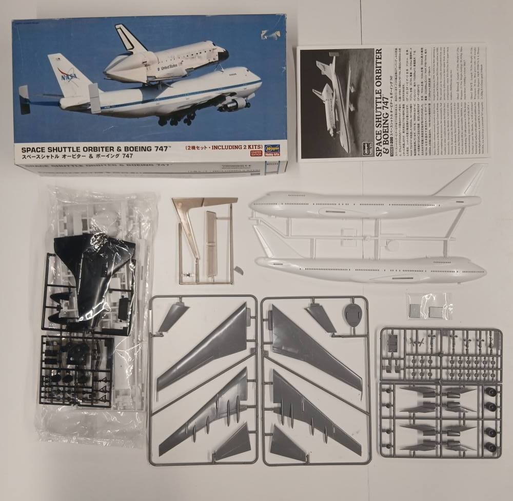 KINGKIT MODEL SCRAPYARD HASEGAWA 10680 SPACE SHUTTLE ORBITER BOEING 747 NO DECALS Salvage Yard
