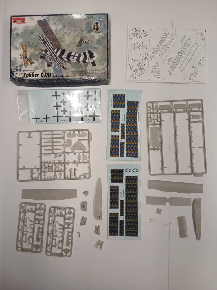 KINGKIT MODEL SCRAPYARD RODEN 415 FOKKER D.VII STARTED Salvage Yard