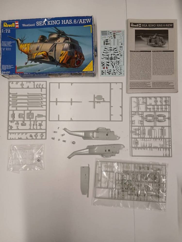 KINGKIT MODEL SCRAPYARD REVELL 04450 WESTLAND SEA KING HAS.6/AEW INCOMPLETE Salvage Yard