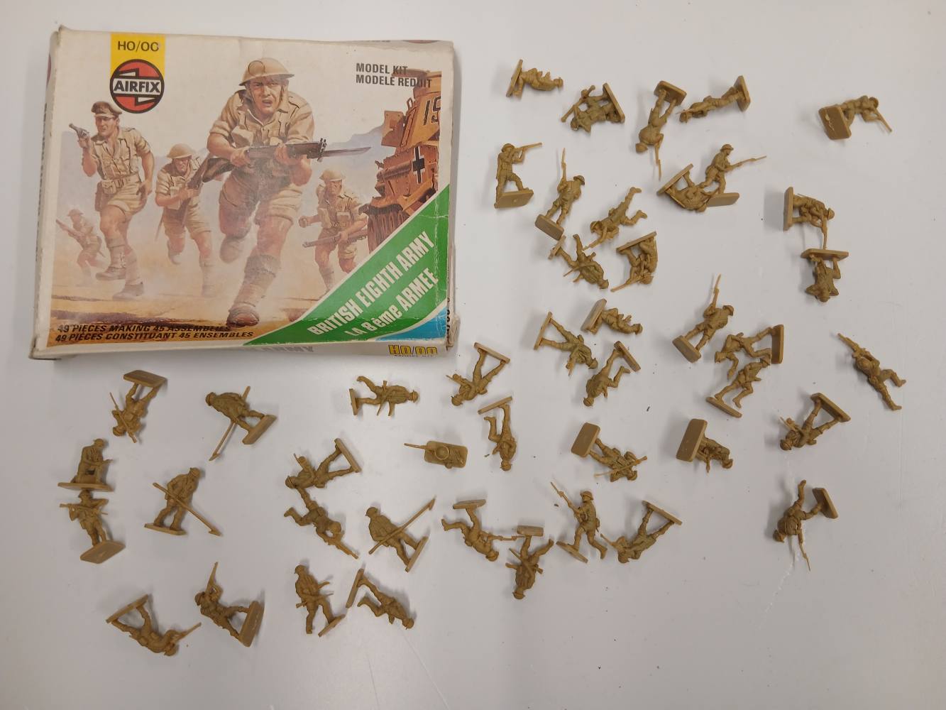 KINGKIT MODEL SCRAPYARD AIRFIX 01709-3 BRITISH EIGHTH ARMY INCOMPLETE Salvage Yard