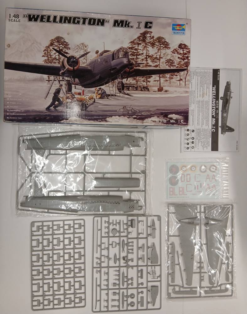 KINGKIT MODEL SCRAPYARD TRUMPETER 02808 WELLINGTON MK. I C STARTED Salvage Yard