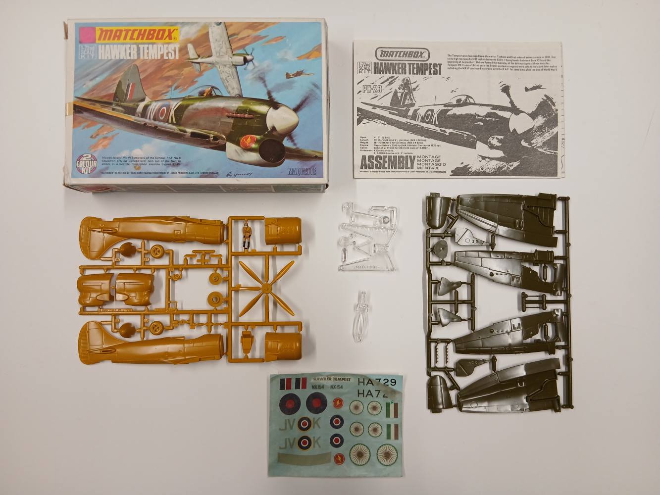 KINGKIT MODEL SCRAPYARD MATCHBOX PK-23 HAWKER TEMPEST STARTED Salvage Yard