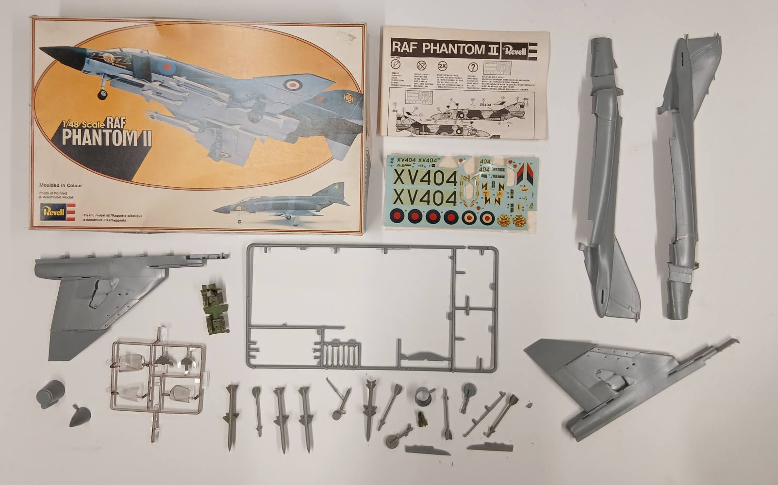 KINGKIT MODEL SCRAPYARD REVELL 4502 RAF PHANTOM II STARTED Salvage Yard