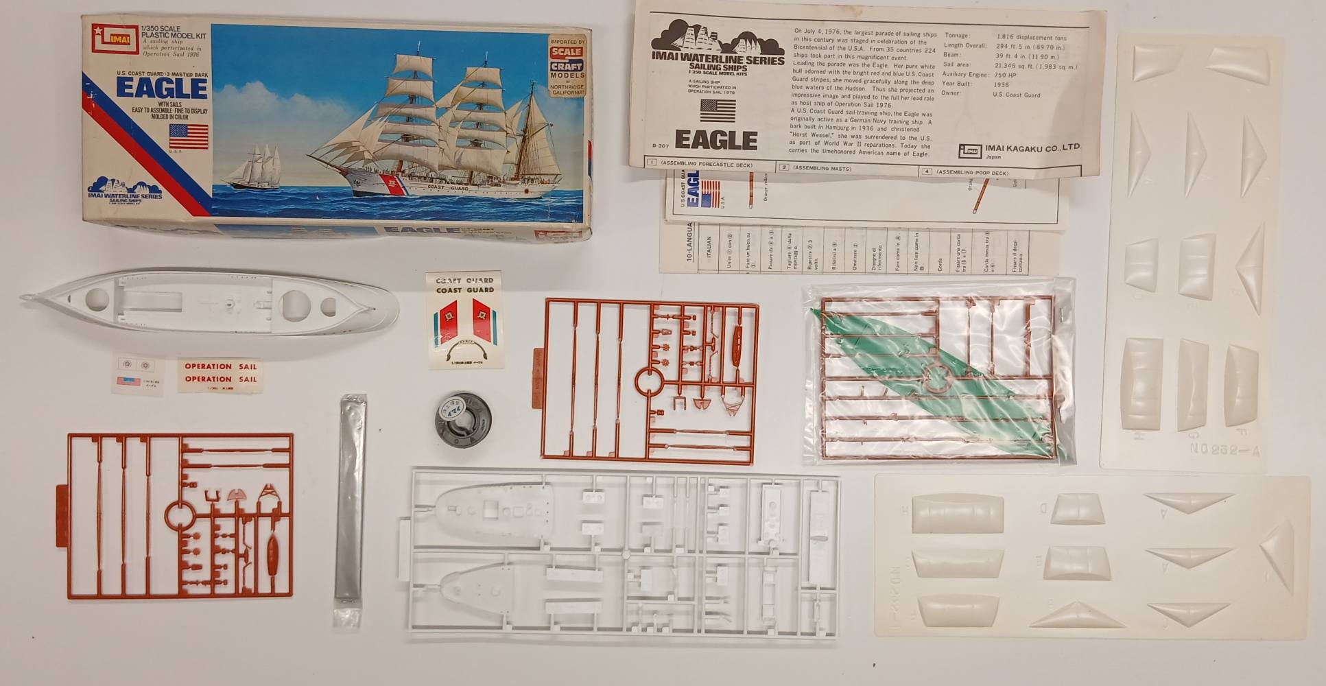 KINGKIT MODEL SCRAPYARD IMAI B307 US COAST GUARD EAGLE STARTED Salvage Yard