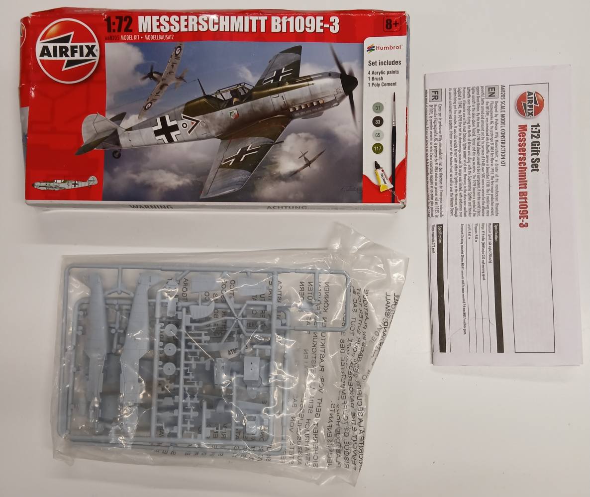 KINGKIT MODEL SCRAPYARD AIRFIX 68205 MESSERSCHMITT BF109E-3 NO PAINTS Salvage Yard