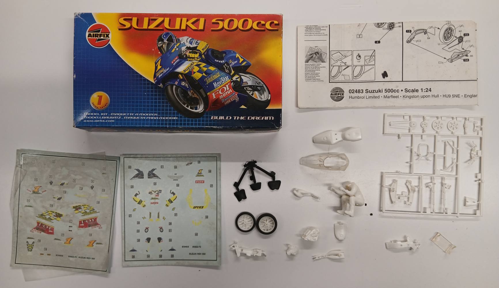 KINGKIT MODEL SCRAPYARD AIRFIX 02483 SUZUKI 500C STARTED Salvage Yard