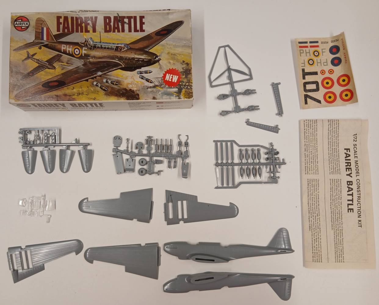 KINGKIT MODEL SCRAPYARD AIRFIX 03032 FAIREY BATTLE INCOMPLETE CLEAR PARTS Salvage Yard