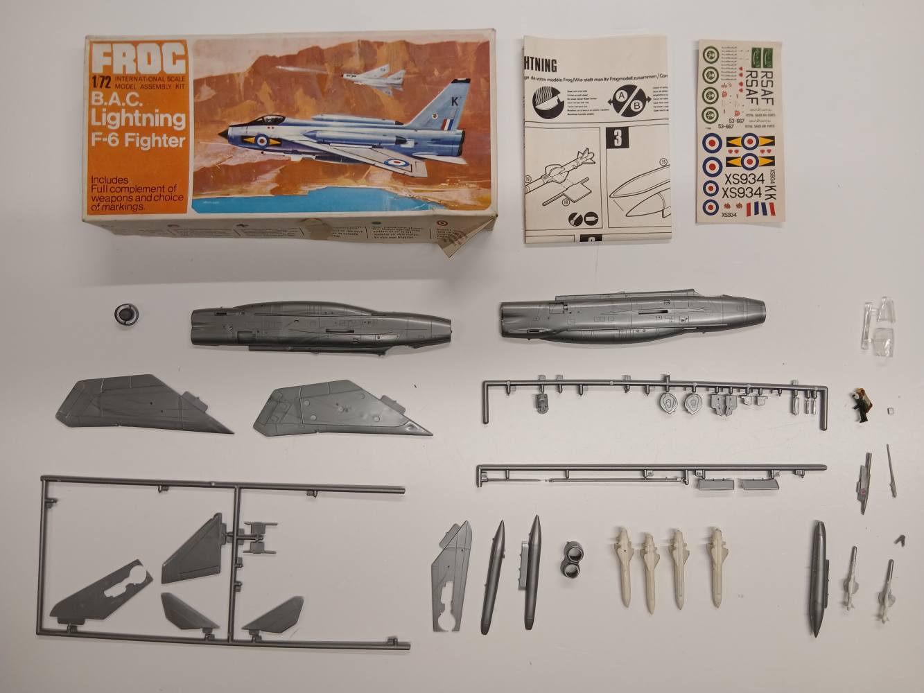 KINGKIT MODEL SCRAPYARD FROG F266 BAC LIGHTNING F-6 STARTED Salvage Yard