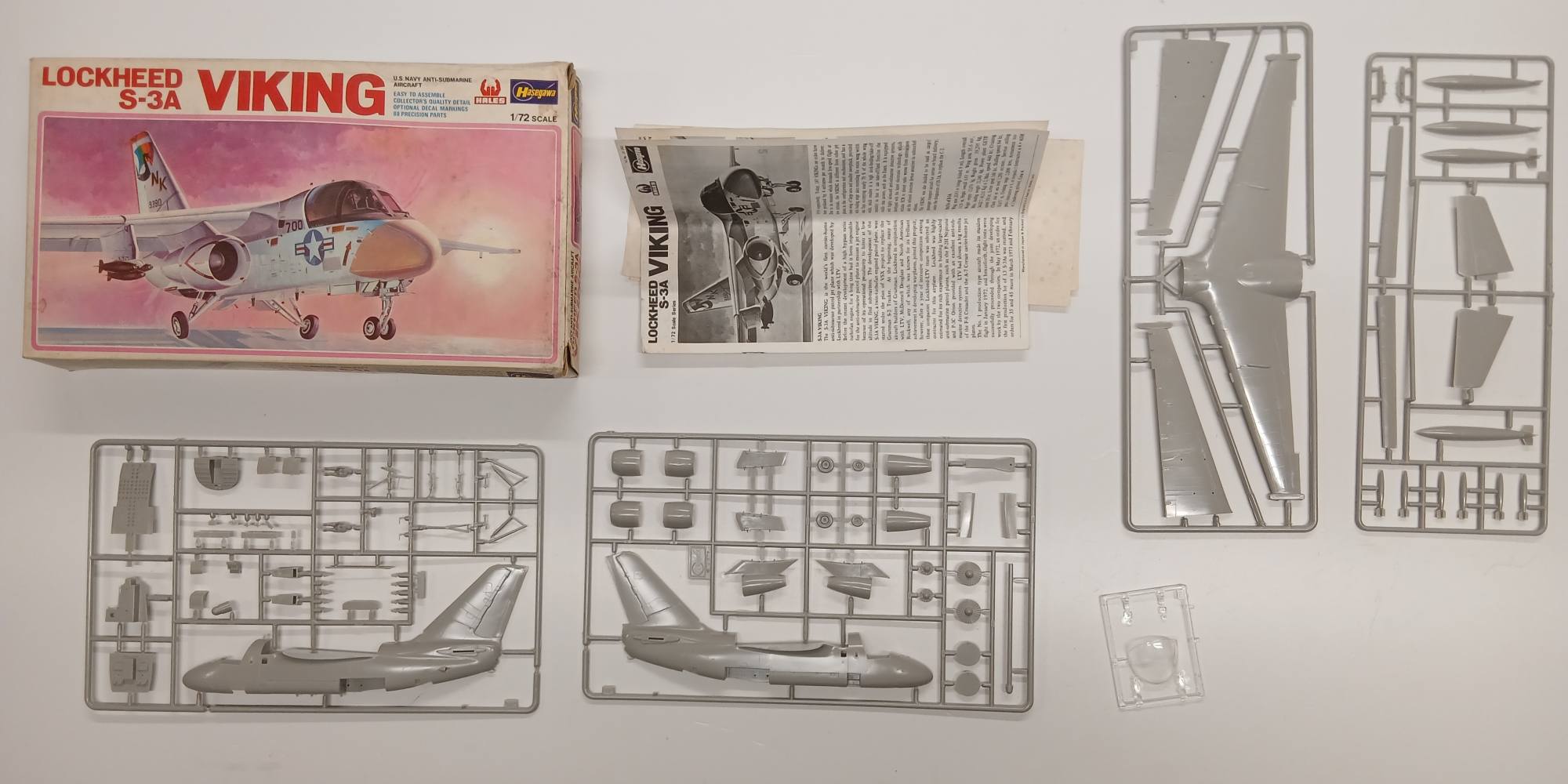 KINGKIT MODEL SCRAPYARD HASEGAWA JS-142 LOCKHEED S-3A VIKING NO DECALS Salvage Yard