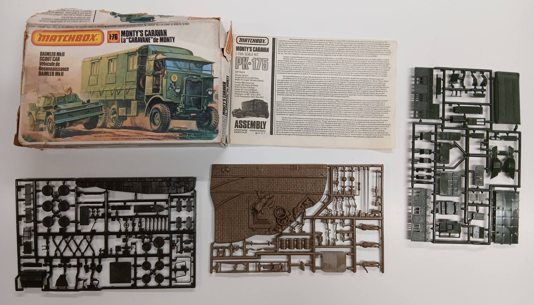 KINGKIT MODEL SCRAPYARD MATCHBOX PK-175 MONTY S CARAVAN NO DECALS Salvage Yard