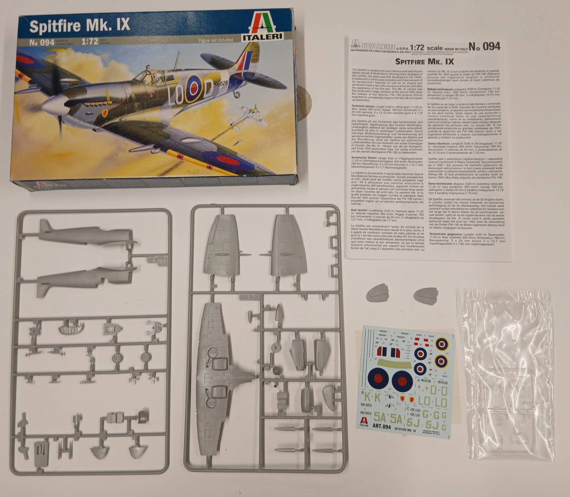 KINGKIT MODEL SCRAPYARD ITALERI 094 SPITFIRE MK.IX MISSING PART Salvage Yard