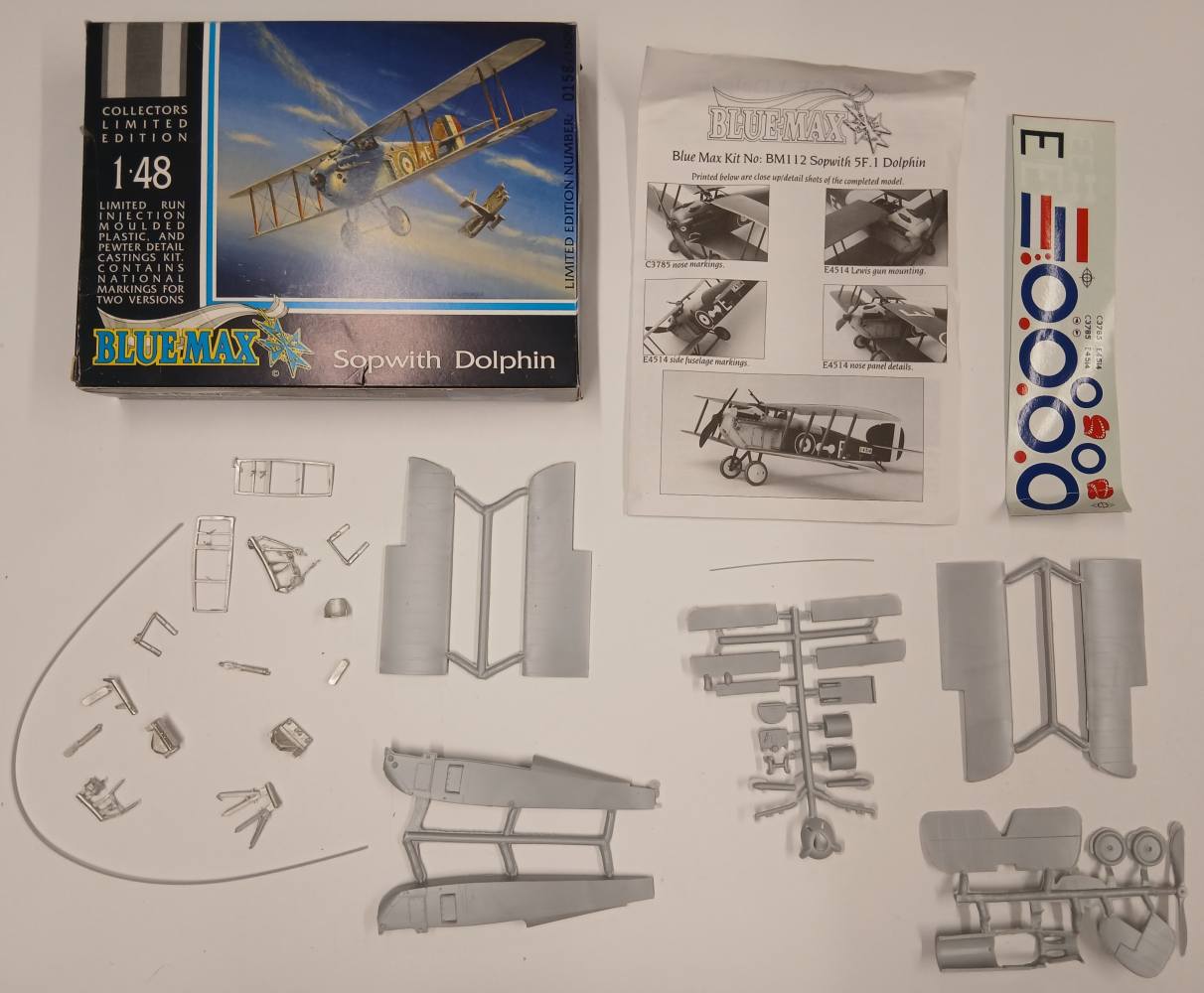 KINGKIT MODEL SCRAPYARD BLUE MAX BM112 SOPWITH DOLPHIN CRACKED DECALS Salvage Yard