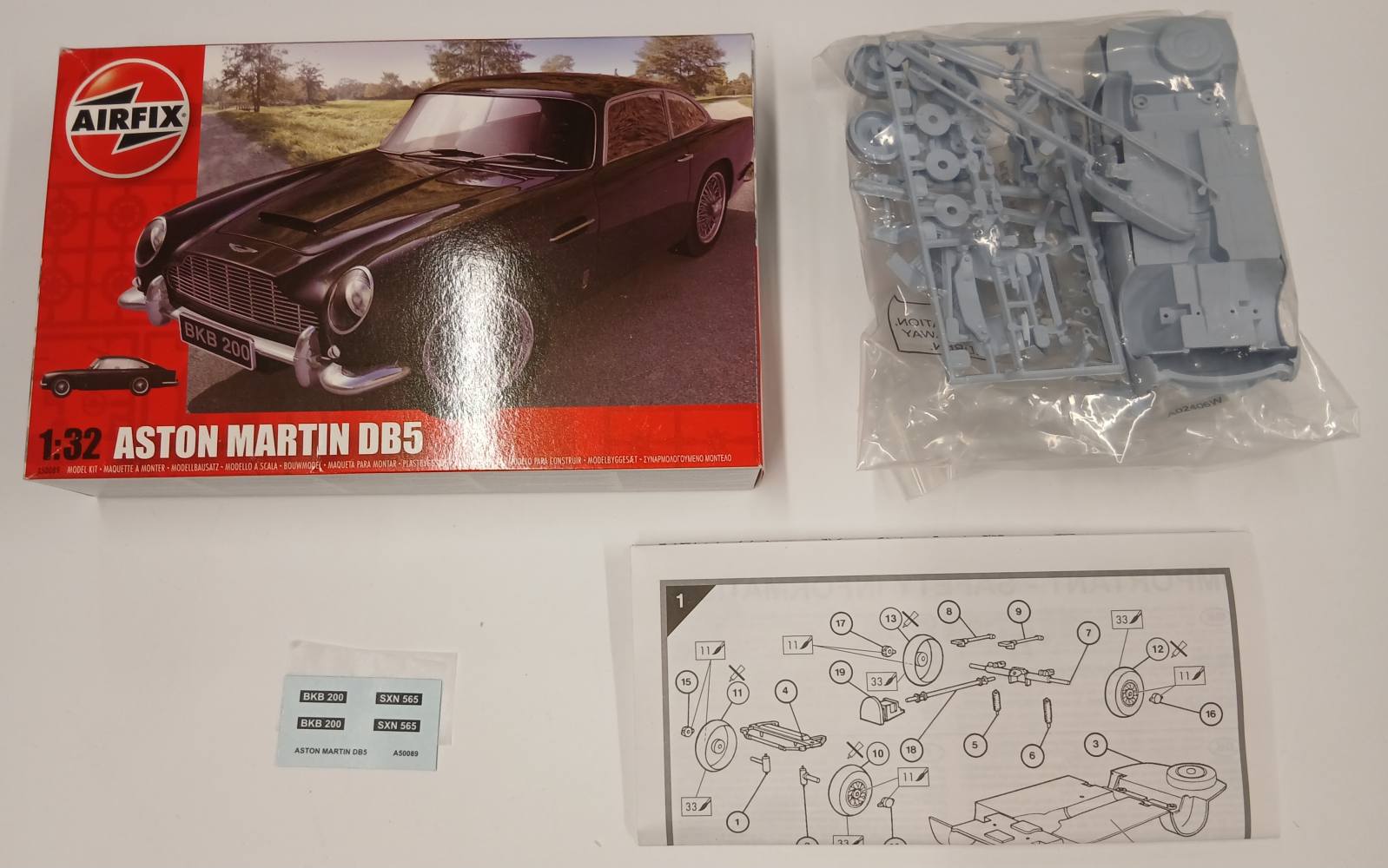 KINGKIT MODEL SCRAPYARD AIRFIX 50089 ASTON MARTIN DB5 NO PAINTS Salvage Yard