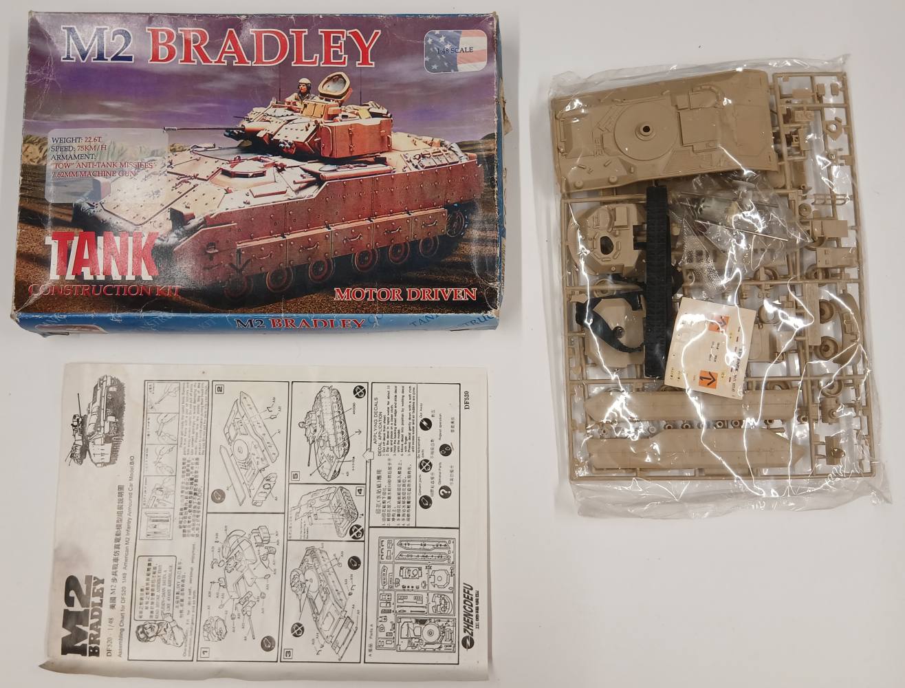 KINGKIT MODEL SCRAPYARD SUPER TANK 6 M2 BRADLEY DAMAGED BOX Salvage Yard